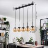 Gastor hanging light, globe light, pendant light Amber, 5-light sources