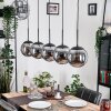 Gastor hanging light, globe light, pendant light Smoke-coloured, 5-light sources