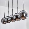 Gastor hanging light, globe light, pendant light Smoke-coloured, 5-light sources