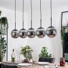 Gastor hanging light, globe light, pendant light Smoke-coloured, 5-light sources