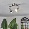 Gropptorp ceiling light, ceiling spotlight LED matt nickel, 2-light sources