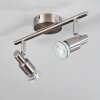 Gropptorp ceiling light, ceiling spotlight LED matt nickel, 2-light sources