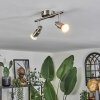 Gropptorp ceiling light, ceiling spotlight matt nickel, 2-light sources