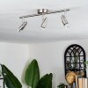 Gropptorp ceiling light, ceiling spotlight LED matt nickel, 3-light sources