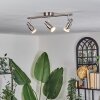 Gropptorp ceiling light, ceiling spotlight LED matt nickel, 3-light sources