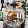 Gastor hanging light, globe light, pendant light Amber, clear, 5-light sources