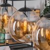 Gastor hanging light, globe light, pendant light Amber, 3-light sources