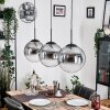 Gastor hanging light, globe light, pendant light clear, Smoke-coloured, 3-light sources