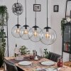 Gastor hanging light, globe light, pendant light clear, 4-light sources