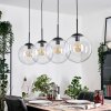 Gastor hanging light, globe light, pendant light clear, 4-light sources