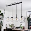 Gastor hanging light, globe light, pendant light clear, 4-light sources