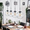 Gastor hanging light, globe light, pendant light clear, 4-light sources