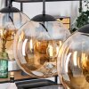 Gastor hanging light, globe light, pendant light Amber, 4-light sources