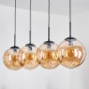 Gastor hanging light, globe light, pendant light Amber, 4-light sources