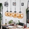 Gastor hanging light, globe light, pendant light Amber, 4-light sources