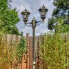 Lavajo outdoor light, lamp post, path light gold, black, 2-light sources