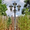 Lavajo outdoor light, lamp post, path light gold, black, 3-light sources