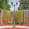 Chatelain outdoor light, lamp post, path light gold, black, 2-light sources