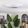 Gjevninge ceiling light LED silver, white, 1-light source, Remote control