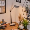 Aldeias desk lamp, table lamp, Reading light LED black, silver, 1-light source