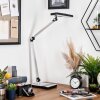 Pedreiras desk lamp, table lamp, Reading light LED black, silver, 1-light source