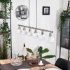 Warga hanging light, globe light, pendant light LED matt nickel, 6-light sources