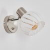 Dysted globe light, wall light, wall spotlight matt nickel, 1-light source