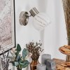 Dysted globe light, wall light, wall spotlight matt nickel, 1-light source