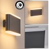 Gamas outdoor wall light, wall light anthracite, 1-light source