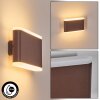 Gamas outdoor wall light, wall light brown, rust-coloured, 1-light source