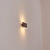 Gamas outdoor wall light, wall light brown, rust-coloured, 1-light source