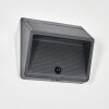 Pedreiras outdoor wall light, solar light, wall light LED anthracite, 1-light source, Motion sensor