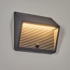 Pedreiras outdoor wall light, solar light, wall light LED anthracite, 1-light source, Motion sensor