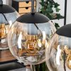 Gastor hanging light, globe light, pendant light Amber, clear, 4-light sources