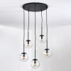 Gastor hanging light, globe light, pendant light clear, 5-light sources