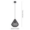 Eglo lights DOLWEN hanging light black, 1-light source