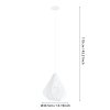 Eglo lights DOLWEN hanging light white, 1-light source