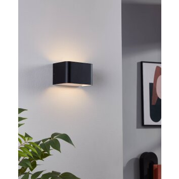 Eglo lights Eglo wall light LED black, white, 1-light source