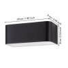 Eglo lights Eglo wall light LED black, white, 1-light source