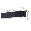 Eglo lights Eglo wall light LED black, white, 1-light source