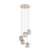 Eglo lights ROMAZZINA hanging light sand-coloured, 5-light sources