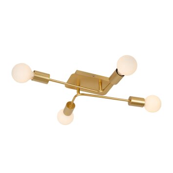 Lucide lights LESTER ceiling light gold, 4-light sources