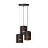 Lucide lights ROSAS pendant light black, 3-light sources