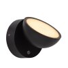 Lucide lights FINN outdoor wall light LED black, 1-light source, Motion sensor