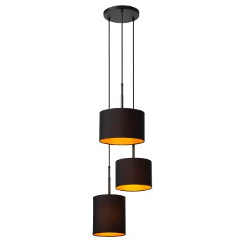 Lucide lights MAYA pendant light black, 3-light sources