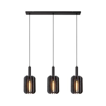 Lucide lights RAFAL pendant light black, 3-light sources