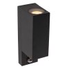 Lucide lights IR outdoor wall light black, 2-light sources, Motion sensor