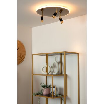 Lucide lights JUBEL ceiling light LED brass, 3-light sources