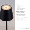 Leuchten Direkt lights EURIA floor lamp LED black, 1-light source