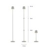 Leuchten Direkt lights EURIA floor lamp LED grey, 1-light source